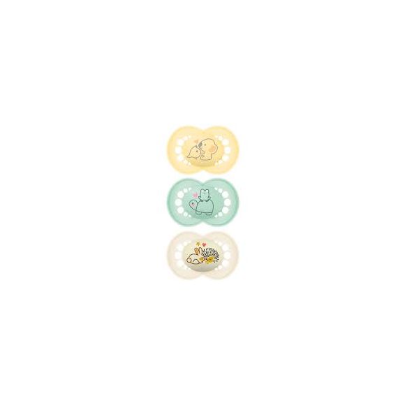 Anatomische Schnuller Original Tag/Nacht 18 Monate+ beige Mam - 3er-Pack Schnuller