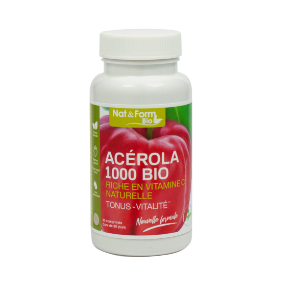 Acerola 1000 bio Nat&Form - 30 Tabletten