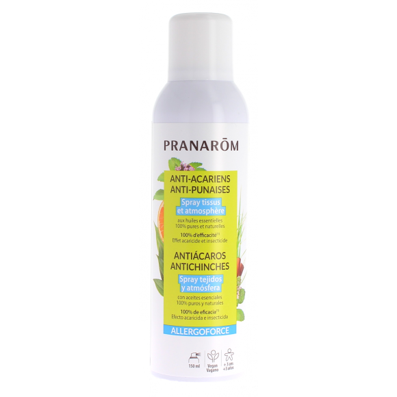 Allergoforce Spray Umgebung gegen Milben, Bettwanzen und Zecken Pranarôm - Spray mit 150 ml