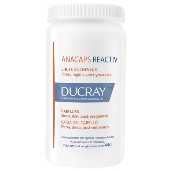 Anacaps reactiv für Haare und Nägel Ducray - Packung mit 3x30 Kapseln zum Schlucken