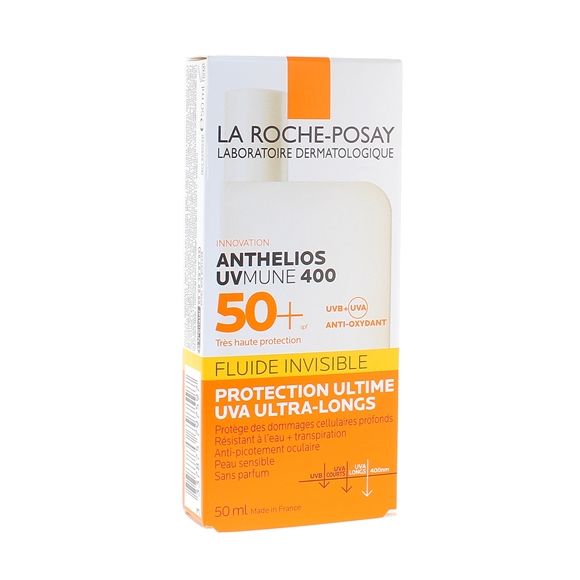 Anthelios UVMune 400 Unsichtbares, parfümfreies Sonnenfluid SPF 50+ La Roche-Posay - Flasche mit 50 ml