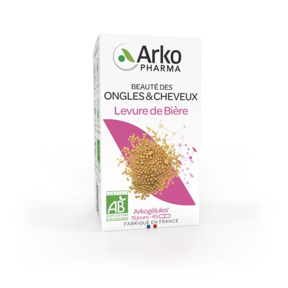 Arkogélules Bio-Bierhefe Arkopharma - Packung mit 45 Kapseln