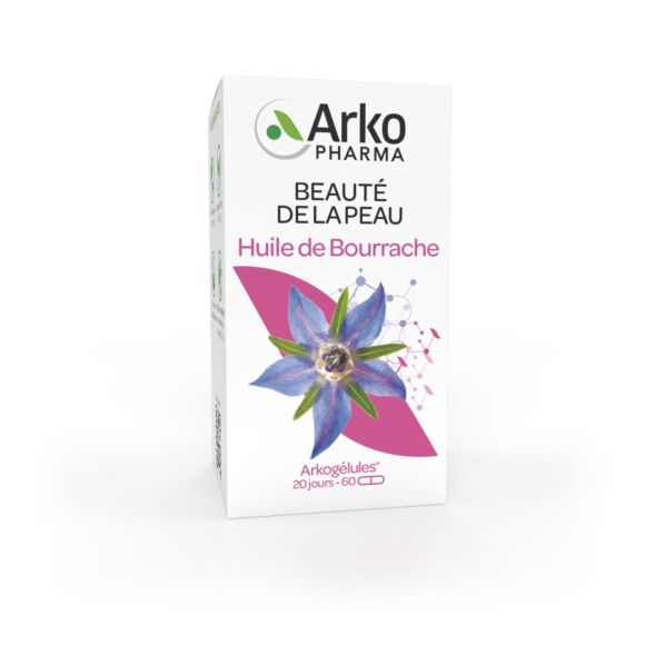 Arkogélules Borretschöl Arkopharma - Packung mit 60 Kapseln