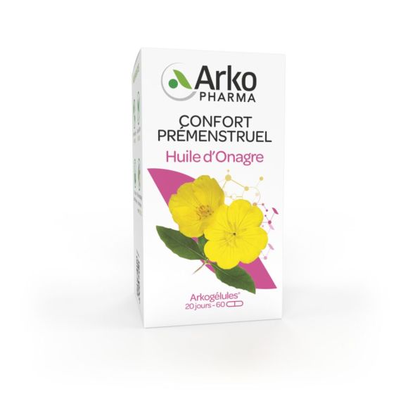 Arkogélules Nachtkerzenöl Arkopharma - Packung mit 60 Kapseln