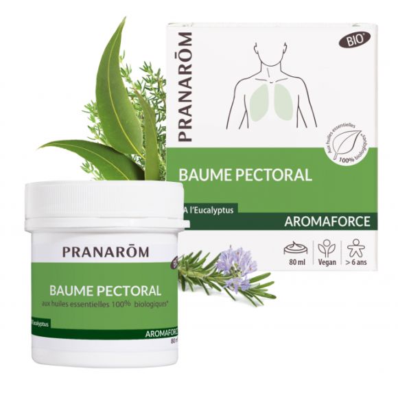 Aromaforce Brustbalsam BIO Pranarôm - 80 ml Topf