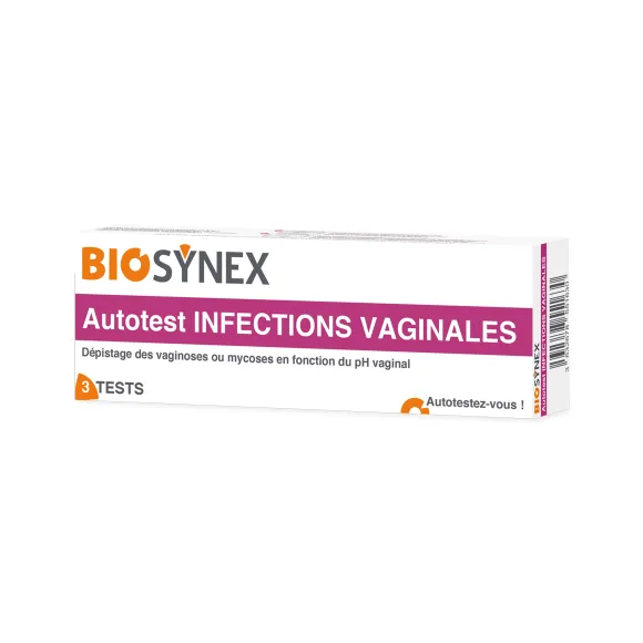 Autotest Vaginalinfektionen Biosynex - Packung mit 3 Tests