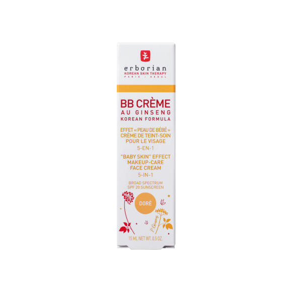 BB-Creme mit Ginseng in goldener Farbe von Erborian - Tube mit 15 ml