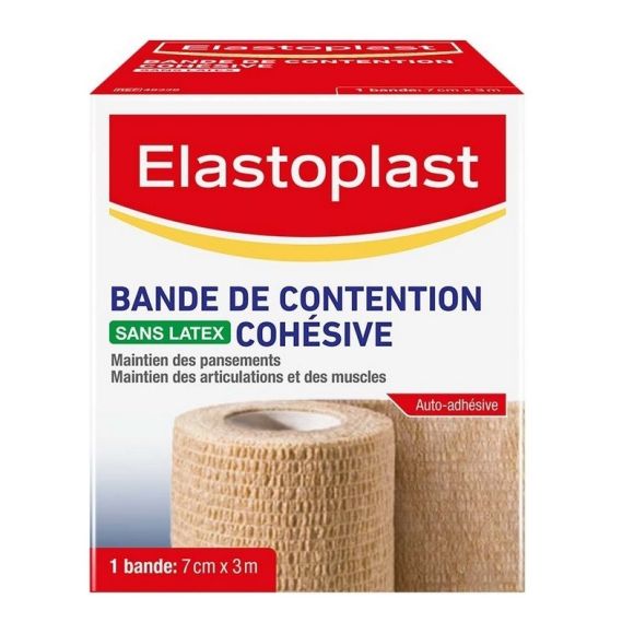 Kohäsive Bandage ohne Latex Elastoplast - Band von 7 cm x 3 m in Hautfarbe