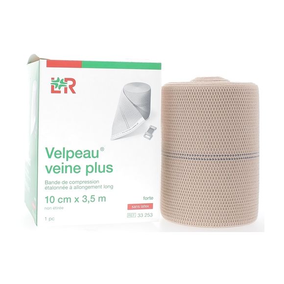 Kompressionsband für Venen, stärker ohne Latex Velpeau - 1 Band 10cmx3,5m