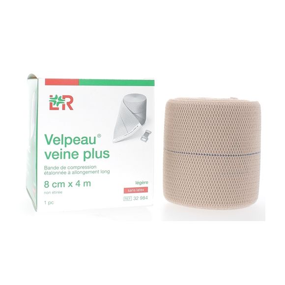 Kompressionsbandage für Venen, leichter ohne Latex, Velpeau - 1 Band 8cmx4m