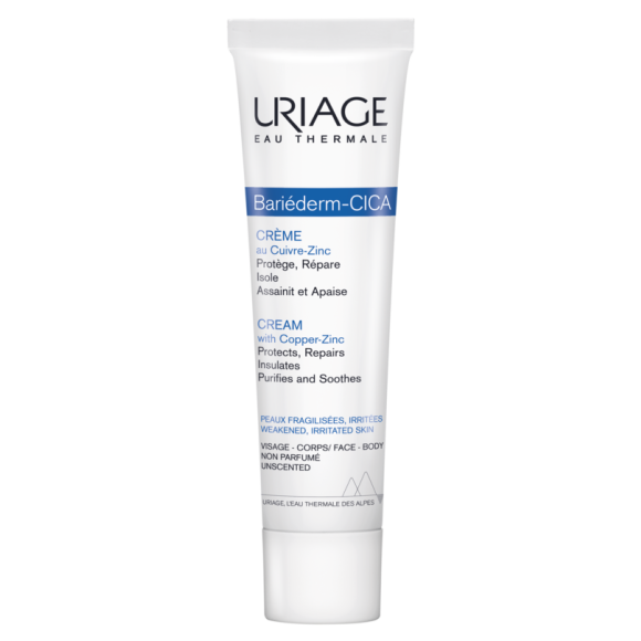Bariéderm Cica-Creme reparierende Cu-Zn Uriage - Tube mit 40 ml