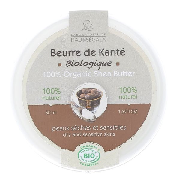Bio-Sheabutter für trockene und empfindliche Haut Laboratoire Haut-Ségala - 50 ml Tiegel
