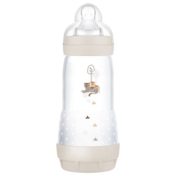 Biberon Easy Start ab 4 Monaten, Flussstärke 3, Sandfarben, Mam - 1 Biberon mit 320 ml