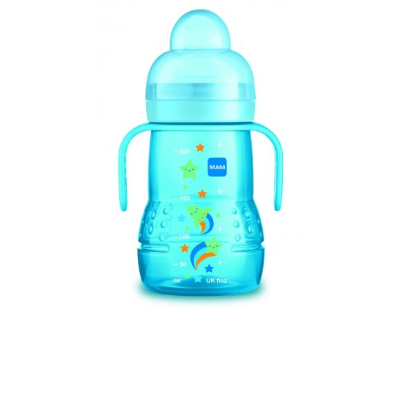 Übergangstrinkflasche 4 Monate + Mam - 220 ml Flasche