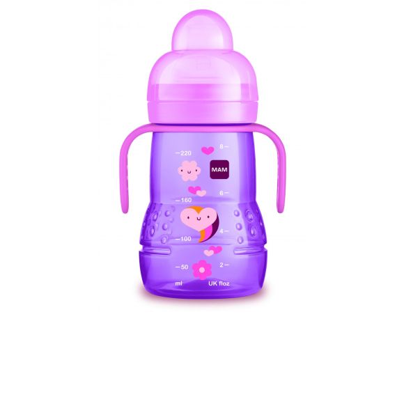 Übergangstrinkflasche 4 Monate + Mam - 220 ml Flasche