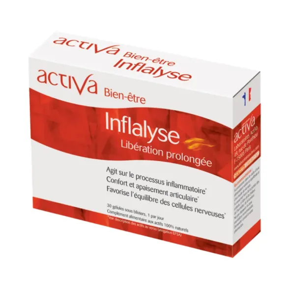 Wohlbefinden Inflalyse Activa - Packung mit 30 Tabletten