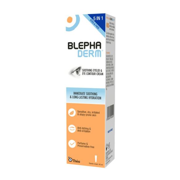 BlephaDerm beruhigende Creme für Augenlider und Augenbereich Théa - Tube mit 40 ml