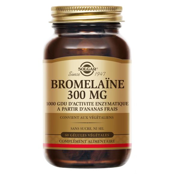 Bromelain 300 mg Solgar - Dose von 60 Kapseln