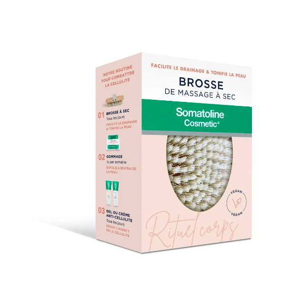 Trockenmassagebürste gegen Cellulite Somatoline Cosmetic - eine Bürste