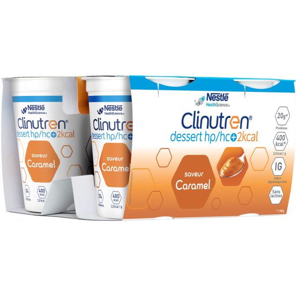 Clinutren Karamellgeschmack HP/HC + Nestlé - 4x200g Packung