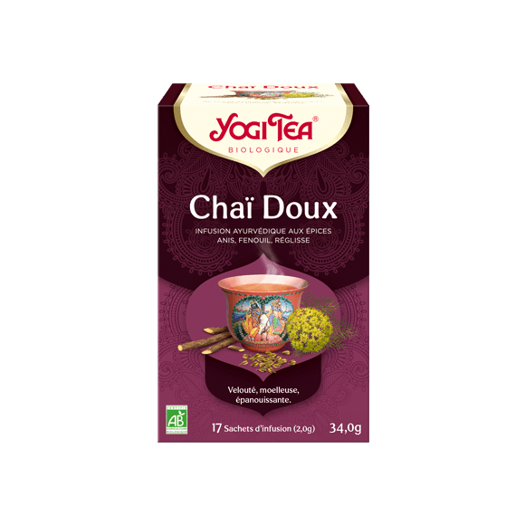 Bio Chai süß Yogi Tee - Box mit 17 Beuteln