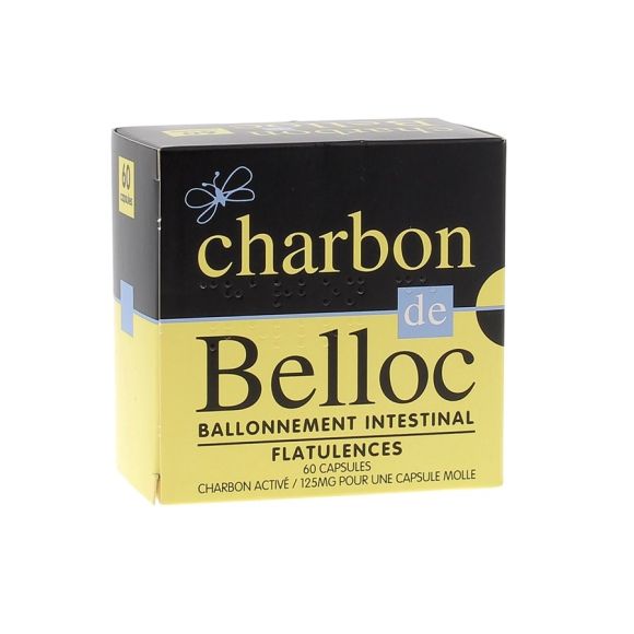 Belloc-Kohle 125mg - 60 Weichkapseln