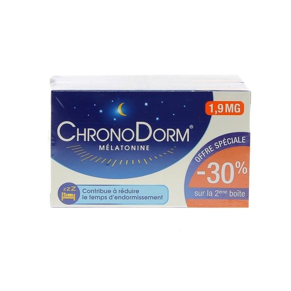 ChronoDorm Melatonin 1.9 mg Labor Iprad - Packung mit 2 Schachteln zu je 30 Tabletten