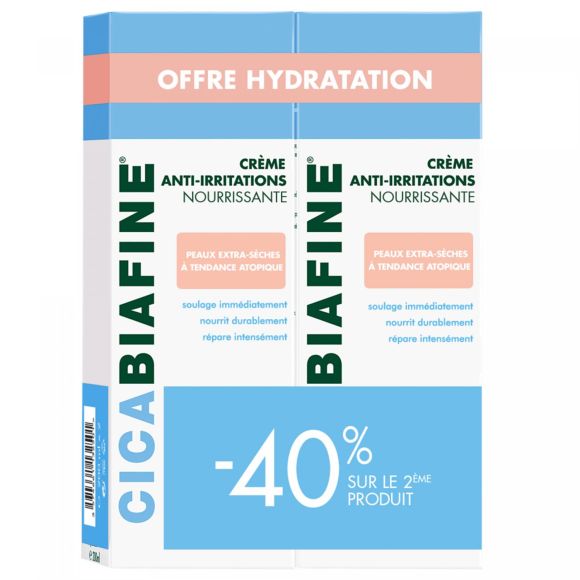 Cicabiafine Körpercreme gegen Reizungen, feuchtigkeitsspendend - 2 Tuben à 200 ml