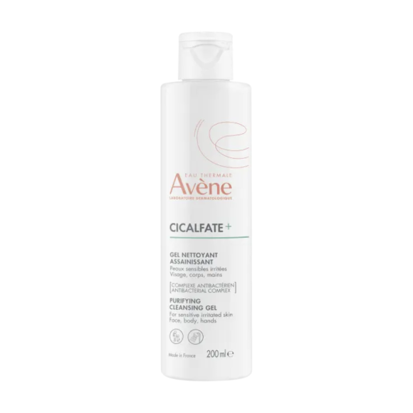 Cicalfate + reinigendes Gel Avène - Flasche mit 200 ml