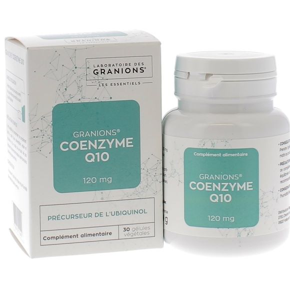 Coenzym Q10 120 mg Granions - Packung mit 30 pflanzlichen Kapseln