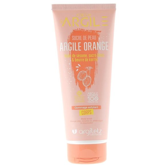 Herz aus Ton Hautzucker orange Ton Argiletz - Tube mit 200 ml