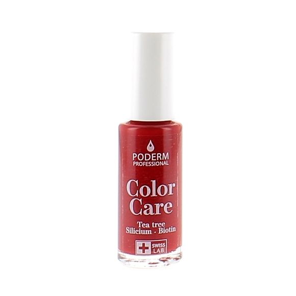 Color Care Nagellack Rot Allure 253 Poderm - Flasche mit 8 ml