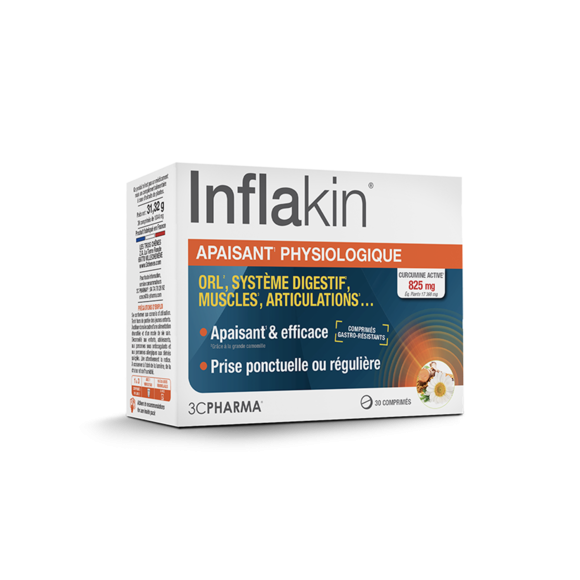 Inflakin beruhigende Physiologie 3C Pharma - Packung mit 30 Tabletten