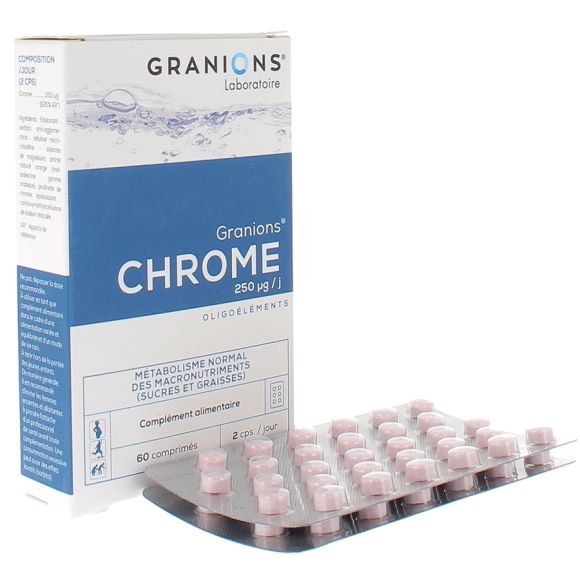 Chrome 250 µg Granions - Packung mit 60 Tabletten