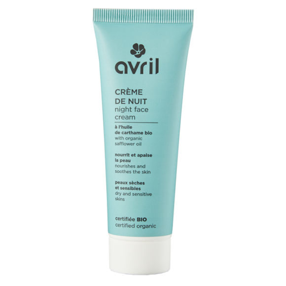 Nachtcreme für trockene und empfindliche Haut bio Avril - Tube mit 50 ml