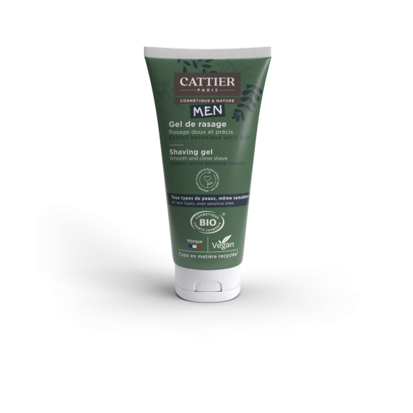 Bio-Rasiergel für Männer Cattier - Tube mit 150 ml