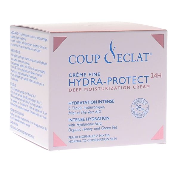 Feine Hydra-Schutzcreme 24H intensive Hydratation Strahlende Haut - 50 ml Tiegel