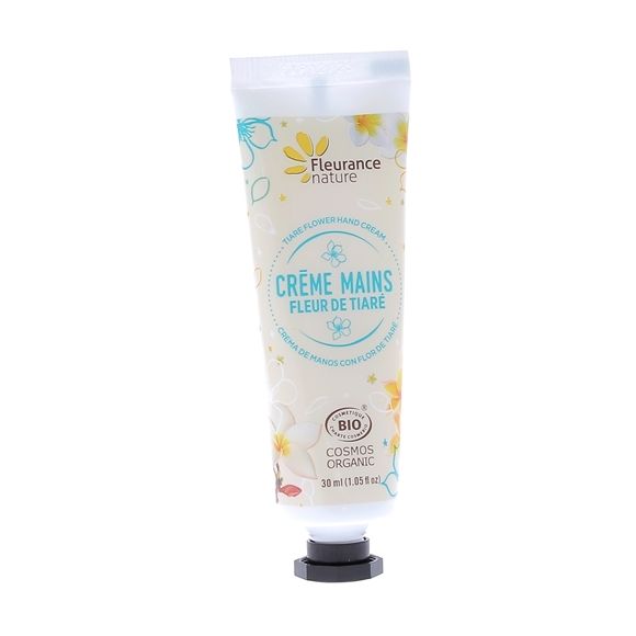 Bio Tiaréblüten Handcreme Fleurance Nature - 30 ml Tube
