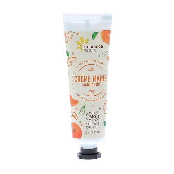 Bio-Mandarin-Handcreme Fleurance Nature - 30 ml Tube