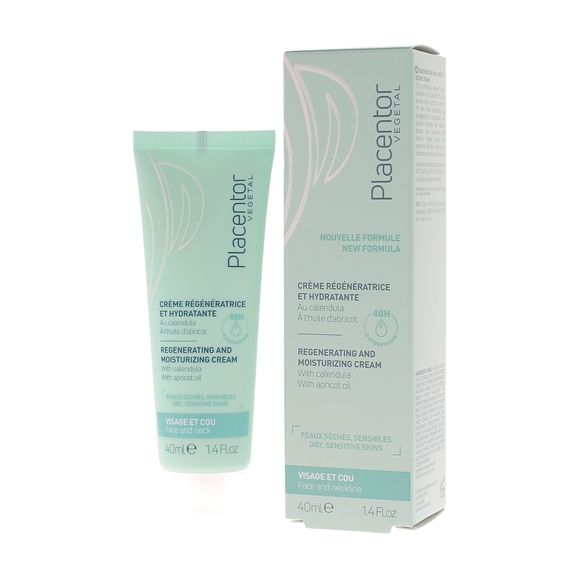 Regenerierende und feuchtigkeitsspendende Creme Placentor végétal - Tube mit 40 ml