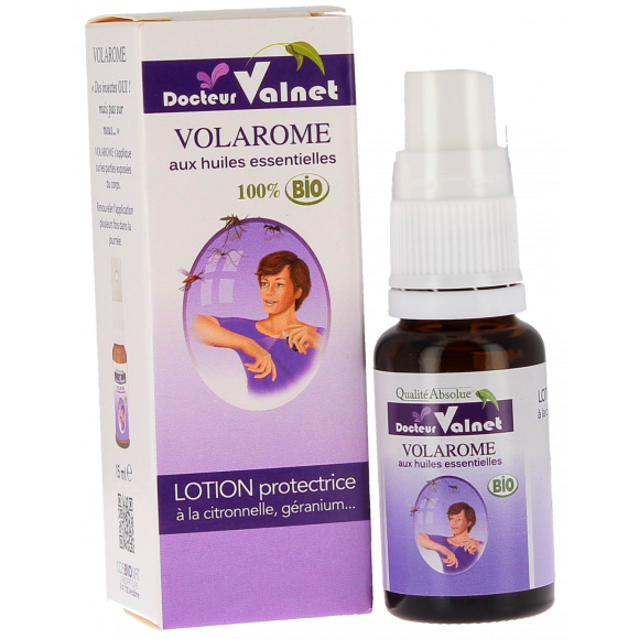 Bio-Zitronella-Schutzlotion mit ätherischen Ölen Dr. Valnet Volarome - Flasche mit 15 ml