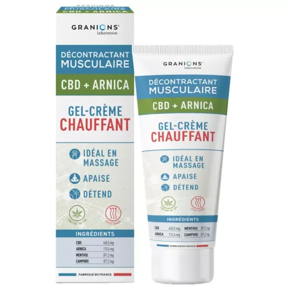 Muskelentspannendes Gel-Creme mit CBD + Arnika Granions - 75 ml Tube