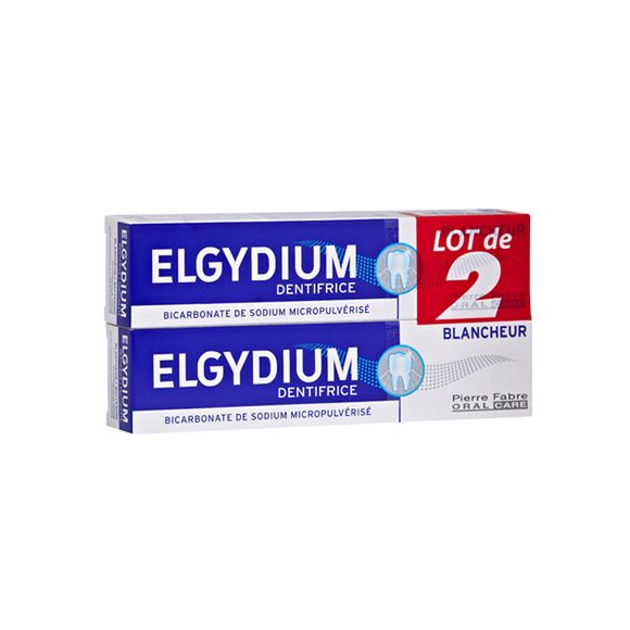 Elgydium Whitening Zahnpasta - 2er Pack mit 75 ml Tuben