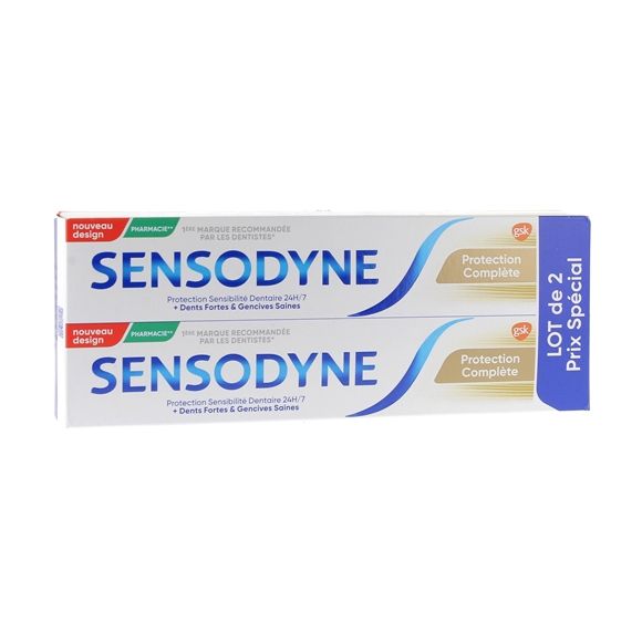 Vollständiger Schutz Sensodyne - 2er-Pack mit 75 ml Tuben