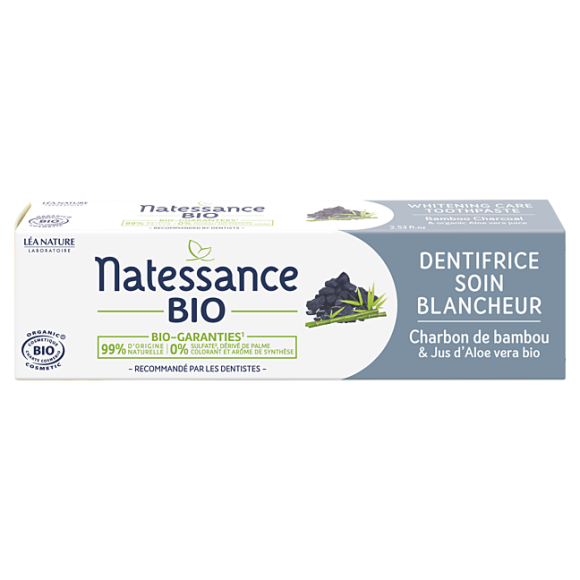 Bio-Zahnpasta für Whitening Natessance - 75ml Tube