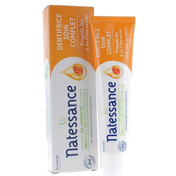 Bio-Komplettpflege-Zahnpasta Natessance - 75 ml Tube