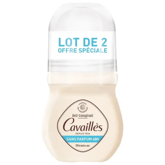 Duftfreies 48h Regulatives Deo-Pflege Rogé Cavaillès - 2 Roll-ons à 50 ml