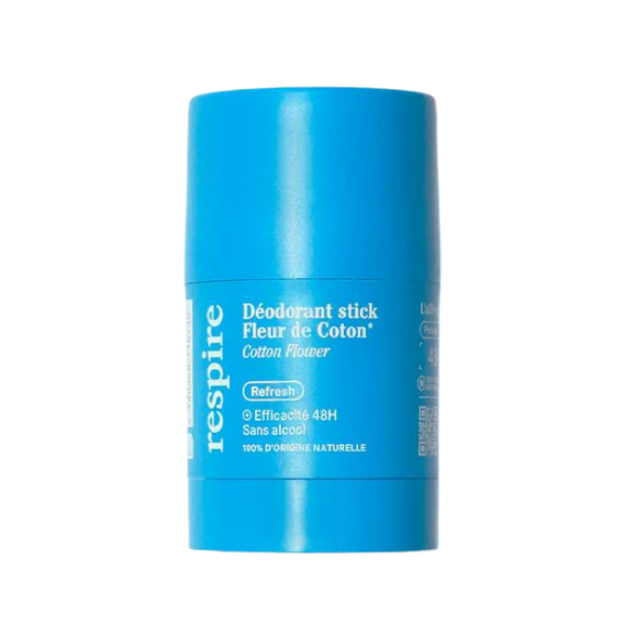 Effektives 48h Bio-Baumwollblüten-Deodorant Solid Respire - 50g Stick