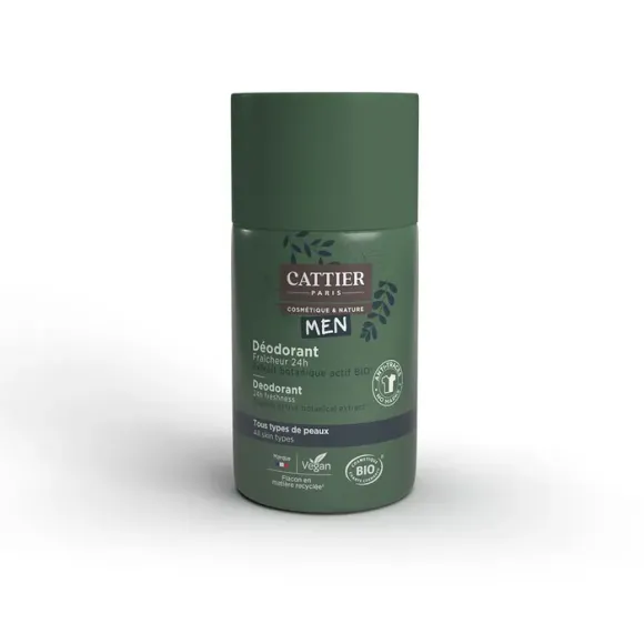 Deodorant Frische 24h Männer bio Cattier - Roll-on 50ml