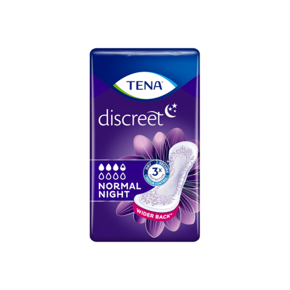 Discreet Normal Nacht Tena - Packung mit 10 Urinprotektoren